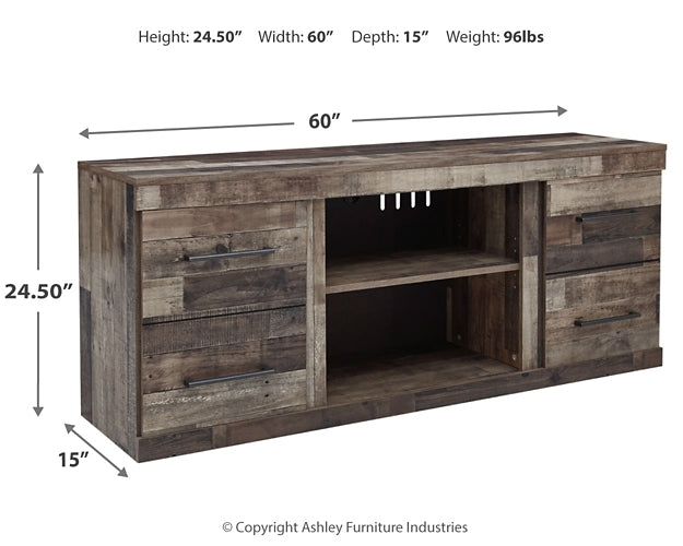 Ashley Express - Derekson LG TV Stand w/Fireplace Option