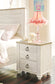 Willowton / Panel Headboard With Mirrored Dresser And 2 Nightstands