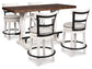 Ashley Express - Valebeck Counter Height Dining Table and 4 Barstools