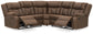 Trail Boys 2-Piece Reclining Sectional