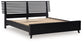 Danziar King Panel Bed with Mirrored Dresser, Chest and Nightstand