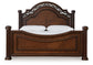 Lavinton Queen Poster Bed with Mirrored Dresser