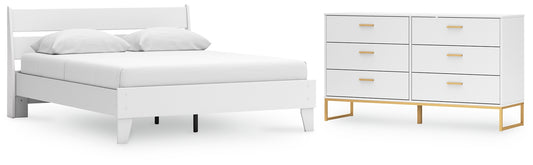 Ashley Express - Socalle Queen Panel Platform Bed with Dresser