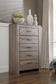 Zelen Full Panel Headboard with Mirrored Dresser, Chest and 2 Nightstands