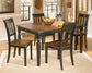 Ashley Express - Owingsville Dining Table and 4 Chairs