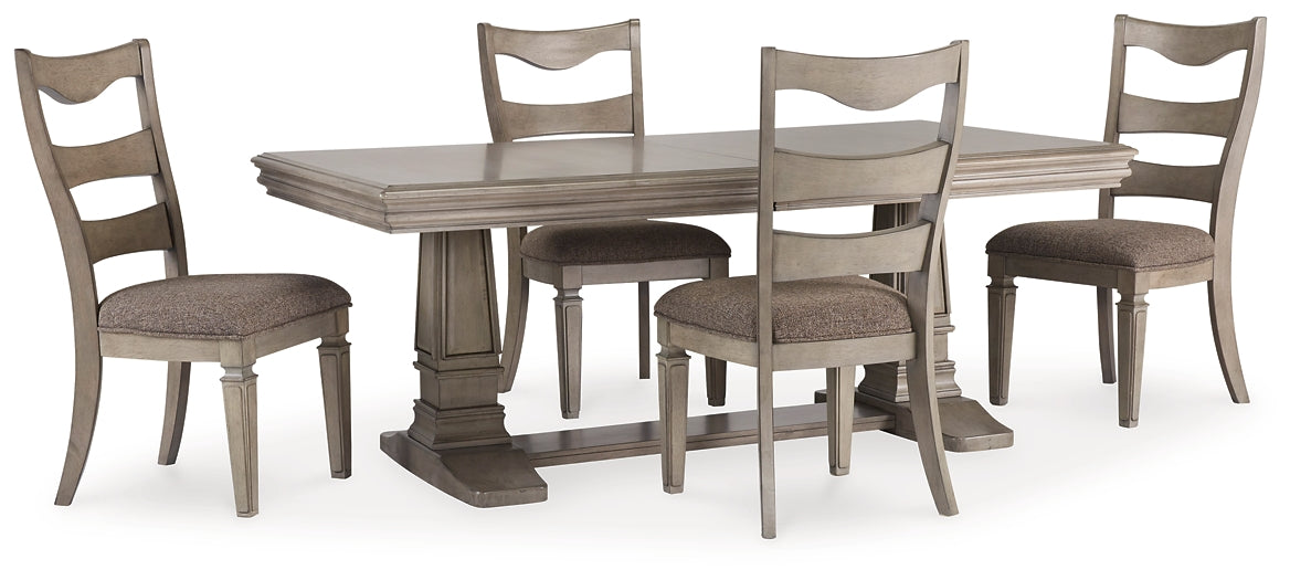 Lexorne Dining Table and 4 Chairs