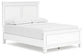 Fortman Full Panel Bed with Mirrored Dresser