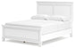 Fortman Queen Panel Bed with Mirrored Dresser, Chest and Nightstand