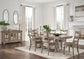 Lexorne Dining Table and 6 Chairs with Storage