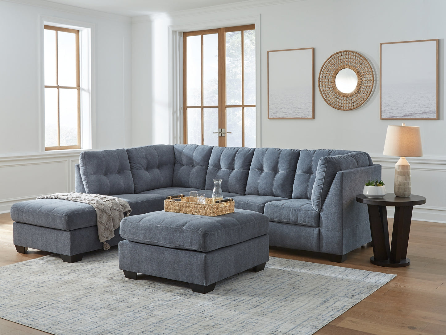 Marleton 2-Piece Sectional with Ottoman